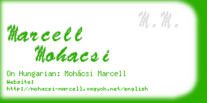 marcell mohacsi business card