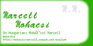 marcell mohacsi business card